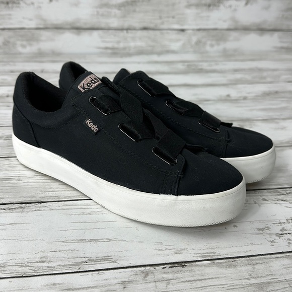 Keds Shoes - KEDS BLACK FABRIC SLIP ON 7 1/2